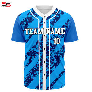 Maillot de baseball bicolore, uniforme de baseball avec impression par sublimation de qualité professionnelle et tissu en maille respirant - Product Image 5