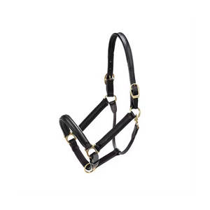 Haute Qualité Anglais Selle Cheval En Cuir Halter Doux Rembourré Casque avec Matériel En Laiton Brun Corde Accessoire - Product Image 3