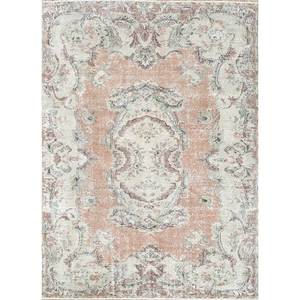 Tapis en laine noué à la main de grande taille, motif médaillon rouge et orange, pour salon, couloir rectangulaire - Pae-2885 - Product Image 1