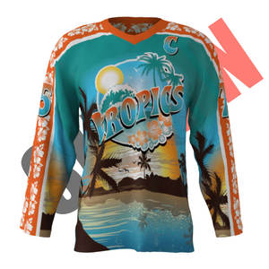 Jersey de Hockey Sublimado Personalizado Premium Sibrin |   Diseños Personalizados 100% Poliéster de Secado Rápido |   Ropa de Hockey sobre Hielo Personalizada - Product Image 1