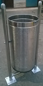 ถังเก็บของเสียแบบเปิดด้านบนแขวนถังเก็บขยะแบบไม่มีฝาปิดออกแบบให้แขวนเสาได้สะดวก - Product Image 2