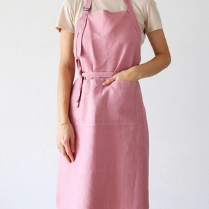 Adjustable Cotton Lightweight Kitchen Bib Women Manufacturer Wholesale OEM Supplier Custom <b>Hotel</b> <b>Uniform</b> High Quality Chef Bibs - Product Image 2