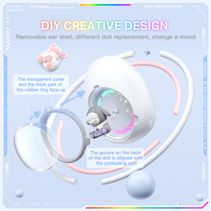 Audífonos Inalámbricos <span class=keywords><strong>ONIKUMA</strong></span> T302 para Juegos, Bluetooth V5.4, Diseño DIY, Sonido Envolvente 3D Estéreo - Product Image 4