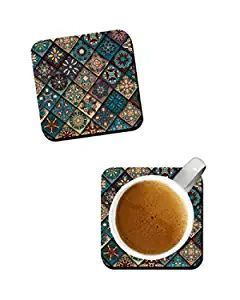 Posavasos de MDF con material de resina que muestran su logotipo y diseño de la India - Product Image 2