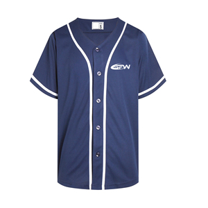 Maillot de baseball chemise d'équipe boutonnée à manches courtes maille respirante haut athlétique vêtements de sport pour l'entraînement vêtements uniformes décontractés - Product Image 1
