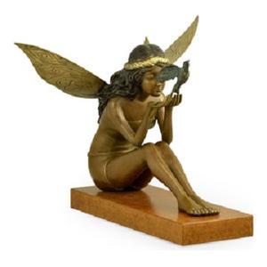 Sculptures de décoration abstraite faites à la main 2 rennes Figurines de barre en laiton aluminium Sculpture en métal oeuvre - Product Image 5