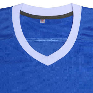 Maillot de hockey sur glace pour homme adulte de qualité supérieure, 100 % polyester, antibactérien, logo personnalisé sur le devant, vente chaude - Product Image 3