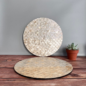 Premium élégant fait à la main nacre chargeurs nacre plaque mariages Table décor écologique pour les Occasions - Product Image 5