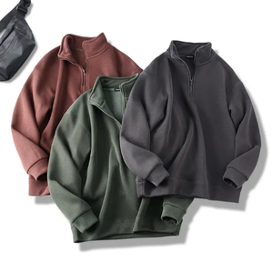 Alta calidad casual Stand Collar Mans HOODIE es-sential letra logo doble línea pecho estilo suéter hombres sudaderas con capucha sueltas - Product Image 5