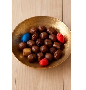 <b>Decorative</b> metal serving tray crafted <b>for</b> gifting & gatherings, ideal <b>for</b> presenting chocolates and sweets beautifully - Product Image 1