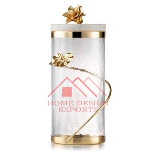 Pot de bonbons décoratif en verre de bonne qualité 2024 dernier pot de bonbons de conception de texture de décor à la maison - Product Image 2