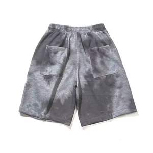 <b>Men</b> Acid Wash Cotton <b>Shorts</b> | Retro Washed Look | <b>Lightweight</b> Breathable Fabric | Summer Casual Streetwear - Product Image 4