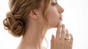 Bague d'éternité en diamant, coupe princesse, bijoux fins classiques, bague de fiançailles - Product Image 6