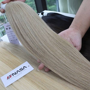 Haute qualité 26 pouces couleur claire vietnamien brut Extensions de cheveux humains soyeux vague droite teint expédition rapide grand gros en vrac - Product Image 1