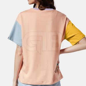 Camisetas de Punto de Manga Corta Casuales para Mujer, Nuevo Diseño, 100% Algodón, Ecológicas, Venta al Por Mayor para la Temporada de Verano - Product Image 3