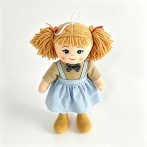 Muñeca de tela suave personalizada para niñas, muñeca de peluche, muñeca de trapo con coletas rubias, linda muñeca de trapo con ojos azules - Product Image 2