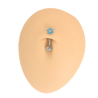 Piercing VCH Christina en Titane Anti-ternissement, motif Fleur de Cristal, pour piercing vaginal sexy