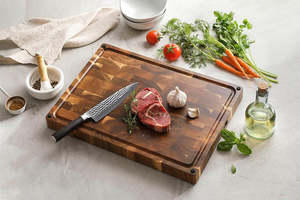 Tabla de Cortar Rectangular de Madera de Acacia de 1.5 cm de Grosor, Accesorio de Cocina 100% Ecológico - Product Image 6