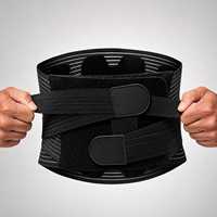 Ceinture de soutien lombaire respirante en maille avec 4 baleines de renforcement pour le soulagement de la sciatique et des douleurs du bas du dos, idéale pour les levages lourds