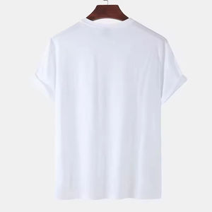 T-shirts pour hommes en coton 100% de haute qualité, tricotés avec un motif de lettres - Dernier design, respirant, coupe ample - Product Image 2