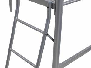 LILY Lit superposé moderne simple et double à mi-couchage avec cadre en acier de rangement pour la maison, l'école ou l'hôtel - Product Image 5