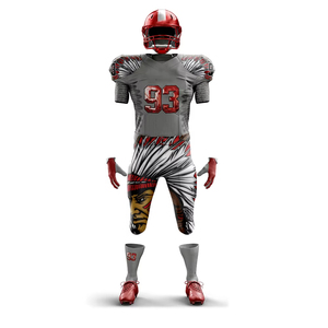 Ensemble d'uniformes de football américain personnalisés, 100 % polyester respirant, haute qualité, sublimation, personnalisation de la marque, style unisexe - Product Image 2
