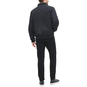 Blousons aviateur en toile pour homme, coupe ajustée, vêtements d'extérieur modernes et élégants avec col, poignets et ourlet côtelés doux, réversible, écologique - Product Image 5