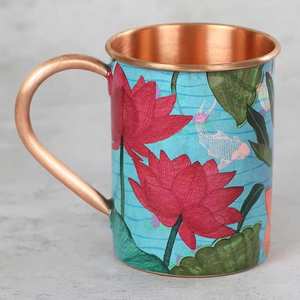 แก้วงานฝีมือพร้อมพิมพ์โลโก้สำหรับดื่มทองแดงผู้ผลิตและผู้ส่งออก - Product Image 1