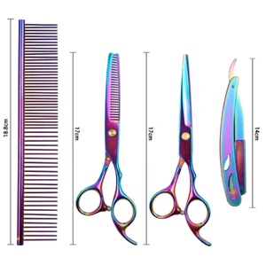 ชุดกรรไกรตัดผมสเตนเลสขนาด6นิ้วชุดกรรไกรตัดผมเกรดอุตสาหกรรมสำหรับตัดผม - Product Image 4