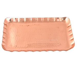 Organisateur de plateau de service en cuivre Dernières pièces Plateau rectangulaire en cuivre de taille multiple Prix bon marché - Product Image 1