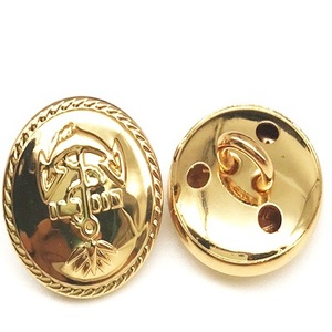 Boutons en laiton vintage sur mesure Paillettes de haute qualité Décoration pour uniformes vestimentaires vintage Comprend Logo en métal de style tige - Product Image 1