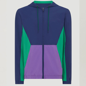 Chaqueta cortavientos transpirable personalizada para hombres Logotipo personalizado con colores contrastantes Chaqueta de caza al aire libre de talla grande para hombres - Product Image 1