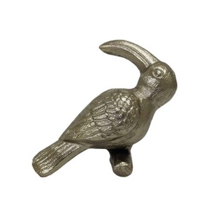 Las esculturas de loro de aluminio más vendidas, acabado negro para el hogar, decoración para sala de estar, escultura de escritorio hecha a mano a granel - Product Image 3