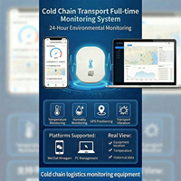 Capteur de température et d'humidité IoT 4G avec enregistreur de données, traceur GPS rechargeable par USB, thermomètre, moniteur SIM, indice de protection IP66, pour chaîne du froid