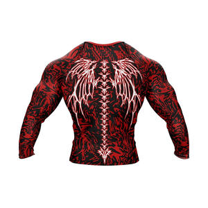Rashguard de BJJ personnalisé Rashguard de sublimation Vêtements de sport Polyester Adultes Rashguard à manches longues personnalisé sublimé pour hommes - Product Image 2