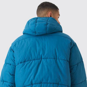 Vestes d'hiver à capuche ajustables pour hommes, vestes à boutons pour hommes, vente en gros de doudoune matelassée à bulles, veste chaude à bulles - Product Image 5