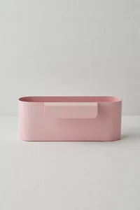 Wholesale Pink Metal Bedside Storage Caddy Stylish & Convenient Organizer with Double Tiers for Essentials Low MOQ - Product Image 3