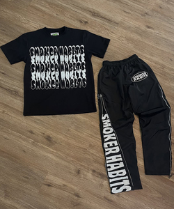 เสื้อผ้าผู้ชายสำหรับฤดูหนาว สวมใส่สบาย น้ำหนักเบา กันลม ทรงหลวม คอวี แขนสั้น ดีไซน์ชายเสื้อผ่าข้าง ไซส์ใหญ่ - Product Image 2