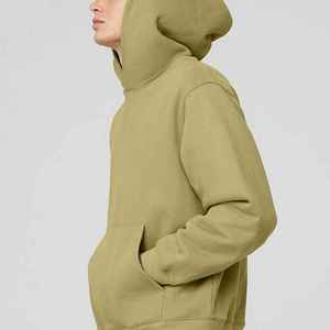 Pulls à capuche pour hommes de luxe en gros Custom Heavyweight Premium 100% Cotton Drop Shoulder Design pour l'hiver - Product Image 3
