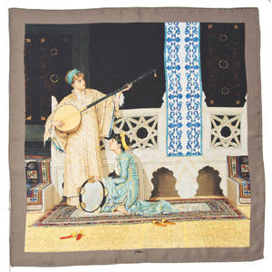 ผ้าพันคอไหมทวิลล์ทรงสี่เหลี่ยม 60x60 ซม. ออกแบบเองได้ - Product Image 1