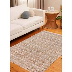 KLM0173 <b>Jute</b> <b>Fiber</b> Rug 180x120 cm Natural and Eco-Friendly with Stylish Design - Product Image 3