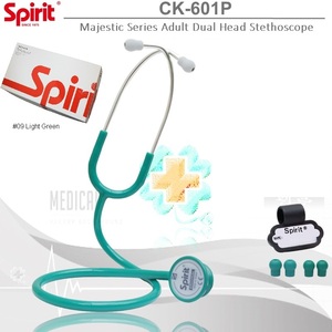 เครื่องฟังเสียงหัวใจแบบสองหัว ยี่ห้อชั้นนำของไต้หวัน ผลิตจากโลหะผสมสังกะสี ใช้พลังงานแบบแมนนวล ได้รับการรับรองมาตรฐาน CE ISO 13485 ระดับอุปกรณ์การแพทย์คลาส 1 - Product Image 5