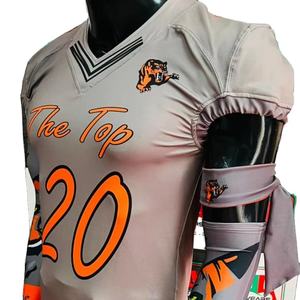 Maillot de football américain fan jersey parent sublimation attirail sergé broderie plus taille support personnalisé respirant réel usine - Product Image 1