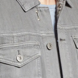 Chaqueta de Mezclilla para Hombre, Logotipo Personalizado al por Mayor, Hecha de Algodón, Transpirable, para Uso en Exteriores - Product Image 4