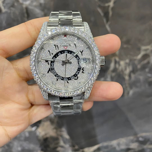 High Quality Miyota Automatic Mechanical VVS Moissanite 40mm Luxury Fashion Business Stainless Steel Wrist <b>Watch</b> for <b>Men</b> - Product Image 1