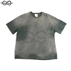 Streetwear délavé à l'acide personnalisé t-shirts vintage délavé à la pierre à l'acide t-shirt unisexe oversize délavé à l'acide t-shirt hommes femmes - Product Image 6