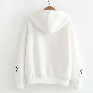 Sweatshirts à capuche pour hommes, hiver, personnalisés, brodés, décontractés, de haute qualité, respirants, 100% coton, blanc - Product Image 2