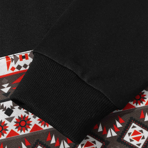 Sudaderas térmicas de gran tamaño con estampado en blanco grueso Sudaderas con capucha personalizadas de talla grande para hombre - Product Image 5