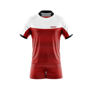 Ensemble de vêtements de football de style dernier cri pour hommes, uniforme de rugby et de football respirant avec chemise sublimée, vêtements d'équipe à vendre - Product Image 3