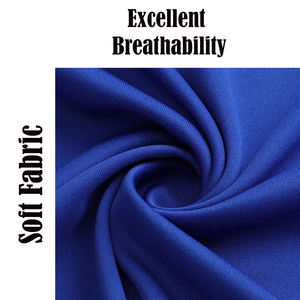 Ensemble uniforme de football bleu roi pour hommes - Maillot graphique minimaliste à col en V or et blanc avec short de match bleu marine - Exportation Sialkot - Product Image 3